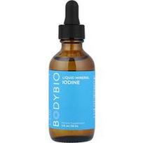 BodyBio, Skystas jodo mineralas, 2 fl oz (59 ml)