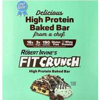 FITCRUNCH, Daug baltymų keptas batonėlis, mėtų šokolado drožlės, 9 batonėliai, po 1.62 uncijos (46 g)