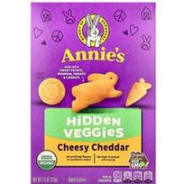 Annie's Homegrown, Kepti krekeriai su sūriu ir čederio sūriu, paslėptos daržovės, 213 g