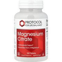 Protocol for Life Balance, Magnio citratas, 100 tablečių (200 mg tabletėje)