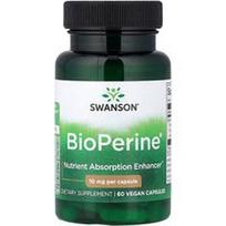 Swanson Vitamins, BioPerine®, 10 mg, 60 veganiškų kapsulių