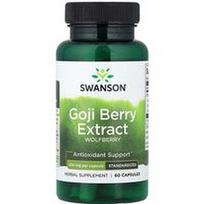 Swanson Vitamins, Goji uogų ekstraktas, standartizuotas, 500 mg, 60 kapsulių