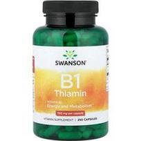 Swanson Vitamins, Vitaminas B1 (tiaminas), 100 mg, 250 kapsulių