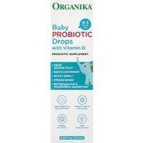 Organika, Probiotikų lašai kūdikiams su vitaminu D, 0–3 metų, 7,5 ml (0,25 fl oz)