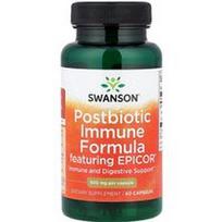 Swanson Vitamins, Postbiotinė imunitetą stiprinanti formulė su Epicor®, 500 mg, 60 kapsulių