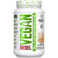 PERFECT Sports, Veganiškas dyzelinas, 100% augalinės kilmės baltymų mišinys, vaniliniai ledai, 1,5 svaro (700 g)
