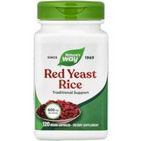 Nature's Way, Raudonųjų mielių ryžiai, 600 mg, 120 veganiškų kapsulių
