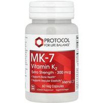 Protocol for Life Balance, MK-7 vitaminas K2, 300 mcg, 60 vegetariškų kapsulių