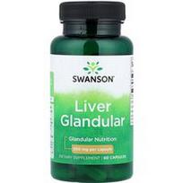 Swanson Vitamins, Kepenų liaukos, 500 mg, 60 kapsulių