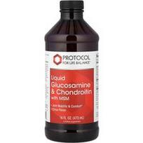 Protocol for Life Balance, Skystas gliukozaminas ir chondroitinas su MSM, citrusinių vaisių, 473 ml (16 skysčio uncijų)