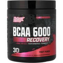 Nutrex Research, BCAA 6000™ atsigavimas, vaisių punšas, 8,15 uncijos (231 g)
