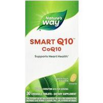 Nature's Way, „Smart Q10™ CoQ10“, tropinių vaisių, 100 mg, 30 kramtomųjų tablečių