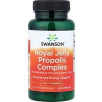Swanson Vitamins, Bičių pienelio ir propolio kompleksas, 60 kapsulių