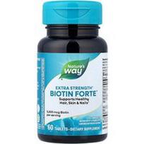 Nature's Way, Biotin Forte®, ypač stiprus, 60 tablečių