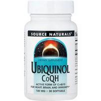 Source Naturals, Ubiquinol, CoQH, 100 mg, 30 minkštųjų gelių