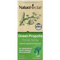 NaturaNectar, Žaliasis propolio gerklės purškalas, amžius 2 metai+, vėsi mėta, 1 fl oz (30 ml)
