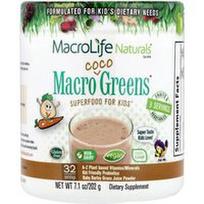 Macrolife Naturals, „Macro Coco Greens®“, supermaistas vaikams, 202 g