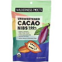Wilderness Poets, Nesaldinti kakavos pupelių gabaliukai, juodojo šokolado, 226 g
