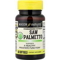 Mason Natural, Saw Palmetto, standartizuotas ekstraktas, 60 minkštųjų gelių (160 mg viename minkštajame gelyje)