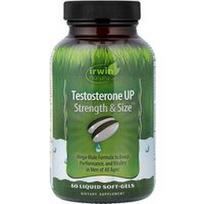 Irwin Naturals, „Testosterone UP Strength & Size™“, 60 skystų minkštųjų kapsulių