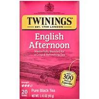 Twinings, Gryna juodoji arbata, angliška popietė, 20 arbatos maišelių, 1.41 oz (40 g)