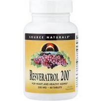 Source Naturals, Resveratrolis 200™, 60 tablečių
