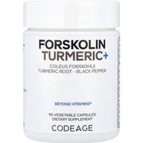 Codeage, Forskolin Ciberžolė+, 90 daržovių kapsulių