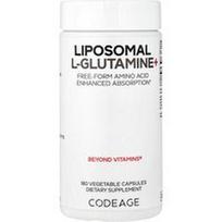 Codeage, Liposominis L-glutaminas+, 180 augalinių kapsulių (500 mg vienoje kapsulėje)