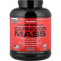 MuscleMeds, Carnivor™ Mass, anabolinis jautienos baltymų kaupiklis, sausainių ir grietinėlės skonio, 2632 g