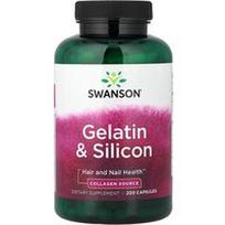 Swanson Vitamins, Želatina ir silikonas, 200 kapsulių