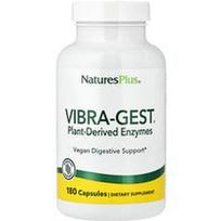 NaturesPlus, Vibra-Gest®, augalinės kilmės fermentai, 180 kapsulių