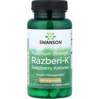 Swanson Vitamins, Razberi-K®, aviečių ketonai, maksimalus stiprumas, 500 mg, 60 veganiškų kapsulių