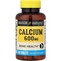 Mason Natural, Kalcis, 600 mg, 100 tablečių