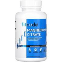 fitcode, Magnio citratas, 60 daržovių kapsulių (200 mg vienoje kapsulėje)