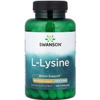 Swanson Vitamins, L-lizinas, 500 mg, 100 kapsulių