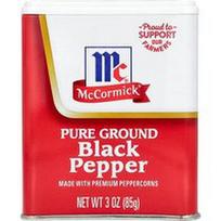 McCormick, Gryni malti juodieji pipirai, 3 uncijos (85 g)