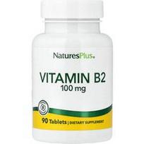 NaturesPlus, Vitaminas B2, 100 mg, 90 tablečių