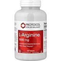Protocol for Life Balance, L-argininas, 1 000 mg, 120 tablečių