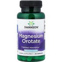 Swanson Vitamins, Magnio orotatas, 654 mg, 60 kapsulių