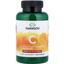 Swanson Vitamins, Buferinis vitaminas C su bioflavonoidais, 100 kapsulių