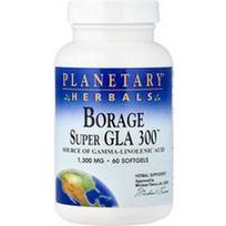 Planetary Herbals, Agurklės Super GLA 300™, 1300 mg, 60 minkštųjų kapsulių