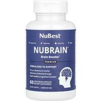 NuBest, Nubrain, Brain Booster, 60 vegetariškų kapsulių