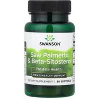 Swanson Vitamins, Sabalpalmės ir beta-sitosterolio, 30 minkštųjų kapsulių