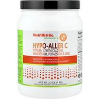 NutriBiotic, Imunitetas, Hypo-Aller C, vitaminas C su kalciu, magniu, kaliu ir cinku, 2,2 svaro (1 kg)