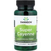 Swanson Vitamins, Super Cayenne, 100 daržovių kepurėlių