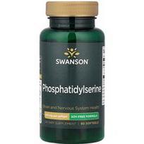 Swanson Vitamins, Fosfatidilserinas, formulė be sojos, 100 mg, 90 minkštųjų gelių