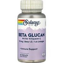 Solaray, Beta gliukanas su vitaminu C, 60 daržovių kapsulių