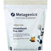Metagenics, „UltralnflamX Plus 360°®“, medicininis maistas, šokolado ir apelsinų skonio, 644 g