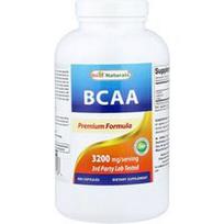 Best Naturals, Šakotosios grandinės aminorūgštys (BCAA), 400 kapsulių