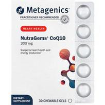 Metagenics, „NutraGems® CoQ10“, 300 mg, 30 kramtomųjų tablečių